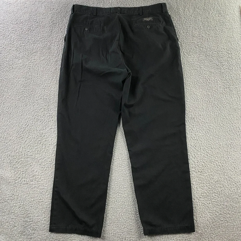 VTG Polo Ralph Lauren Prospect Pants Mens 38x32 fits 36x30 Chino Preppy Black